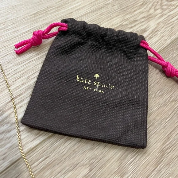 Kate Spade Gold Square Heart Necklace - Picture 7 of 7